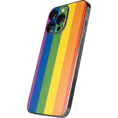 Vertical Rainbow Flag iPhone 14 Pro Skin